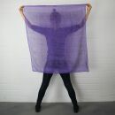 Sciarpa di cotone - elefante - viola nero - foulard quadrato