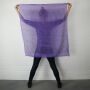 Sciarpa di cotone - elefante - viola nero - foulard quadrato