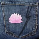 Aufnäher - Lotus Blume - Blüte - pink - Patch