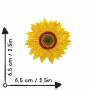 Aufnäher - Sonnenblume - Blüte - Patch