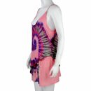 Asymmetrical top shorts single or set batik tie dye pink
