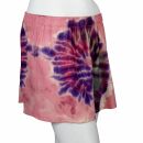 Asymmetrisches Top Shorts einzel oder Set Batik Tie dye rosa