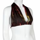 Bikini Top - Jerseyhose mit weitem Bein - einzel oder Set - Batik - Tie dye - rot braun
