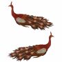 Patch XL - Peacock 02 - 1 pair - back patch brown-beige