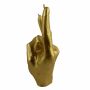 Kerze - XXL - Wachs Licht - Hand - Heavy Metal - gold