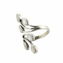 Ring - finger ring - 925 silver - mother of pearl tendril...