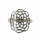 Anello - anello da dito - argento 925 - fiore della vita