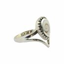 Anello - anello da dito - argento 925 - vortice di gocce