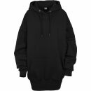 Ladies long oversize hoody black hoodie