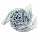 Sciarpa di cotone - Modello dallIndia 1 bianco - foulard...