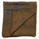 Baumwolltuch - Indisches Muster 1 - braun - quadratisches Tuch