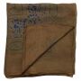 Baumwolltuch - Indisches Muster 1 - braun - quadratisches Tuch