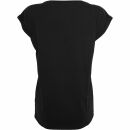 Ladies Organic Extended Shoulder T-Shirt schwarz Tee