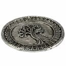 Incense stick holder - bowl - ornamentation - silver - tree of life