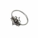 Ring - finger ring - 925 silver - lotus
