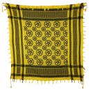 Kefiah - Pentagramma giallo - nero - Shemagh - Sciarpa Arafat