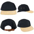 Basecap 5-panel cap Moe two-tone visor cap Urban cap leather strap closure
