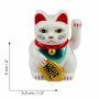 Gato de la suerte Mini Maneki-neko gato chino solar 5cm