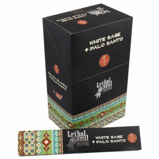 Tribal Soul Incense sticks White Sage & Palo Santo Indian fragrance blend