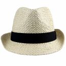 Trilby festival straw hat black band sun hat headgear hat...
