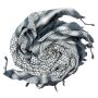 Kufiya grey-blue dark white Shemagh Arafat scarf