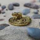 Incense cone holder - Candle holder - Figurine - Turtle - brass red