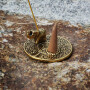 Incense cone holder - Candle holder - Figurine - Turtle - brass red