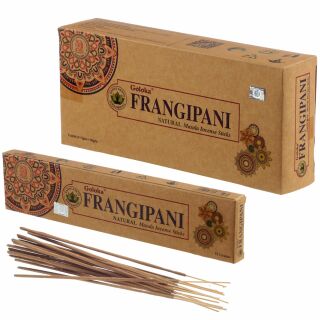 Goloka natural Incense sticks Frangipani Indian fragrance blend