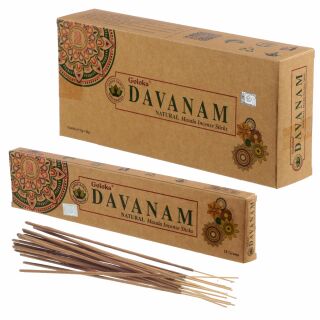 Goloka natural Incense sticks Davanam Indian fragrance blend