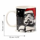 Mug Star Wars stormtrooper with christmas hat coffee cup
