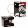 Tasse Star Wars Sturmtruppler mit Nikolausmütze Stormtrooper Kaffeetasse