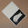 Greeting card recycled paper cat postcard card