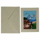 Greeting card Mount Machhapuchre recycled paper postcard...