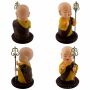 Solar wobble figure Buddha standing monk fittings wobble head solar figure