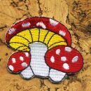 Patch - fungo - fungo velenoso rosso-bianco - toppa