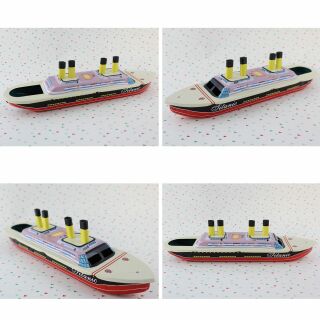 Blechspielzeug - Boot Titanic - Kerzenboot - Pop Pop Knatterboot aus ,  39,95 €