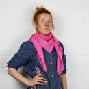 Sciarpa di cotone - rosa-pink - foulard quadrato