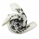 Sciarpa di cotone - teschi 1 bianco - nero - foulard...