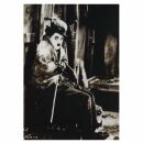 Postcard - Charlie Chaplin - Sitting