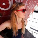 Freak Scene gafas de sol - M - rojo collar de muelle