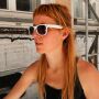 Freak Scene gafas de sol - M - blanco collar de muelle