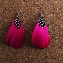 Feather Earrings 2 medium > pink