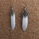 Feather Earrings 1 small > white
