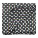 Pañuelo de algodón - Estrellas 1,5 cm negro - blanca Lúrex multicolor - Bufanda rectangular