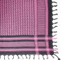 Kufiya - Keffiyeh - negro - rose fucsia 02 - Pañuelo de Arafat