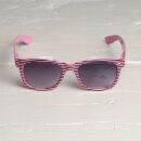 Freak Scene Sonnenbrille - M - Streifen rosa-schwarz