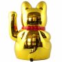 Agitando gato chino - Maneki neko - 30 cm - oro