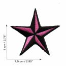 Patch - Nautical Star - black-rose