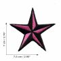 Patch - Stella nautica - nero-rosa - Patch