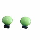 Ear Clips - Round - green - small